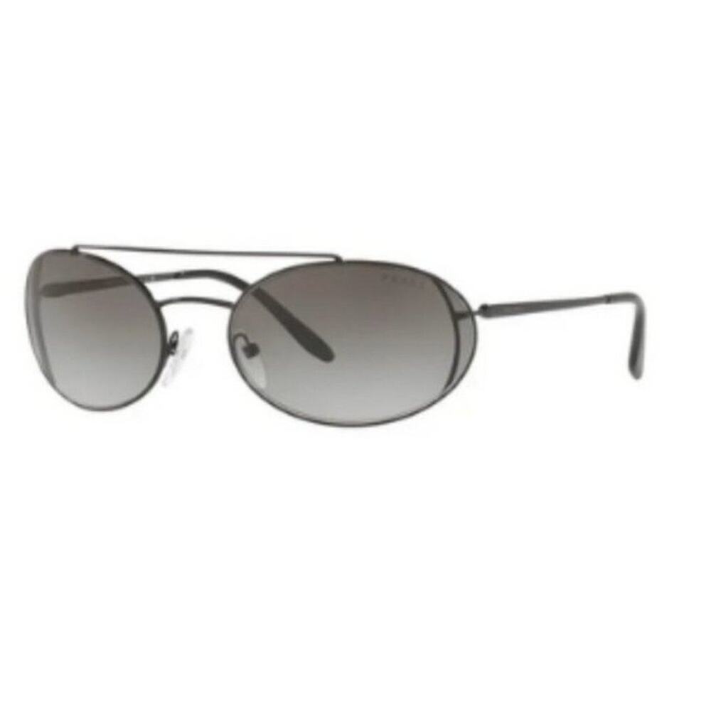 Prada 61mm Oval Sunglasses Black